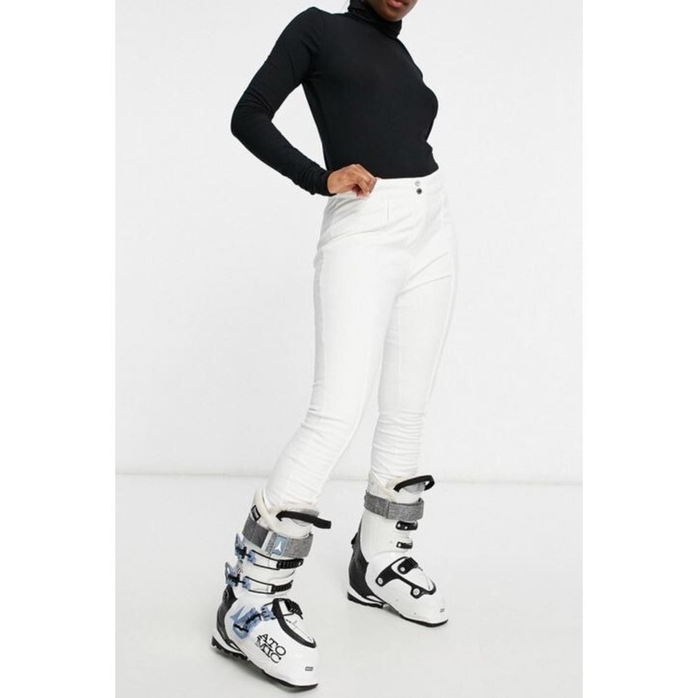 Dare 2B Sleek II White Ski Pants Women S Small 6 DWL512R Stretch Waterproof